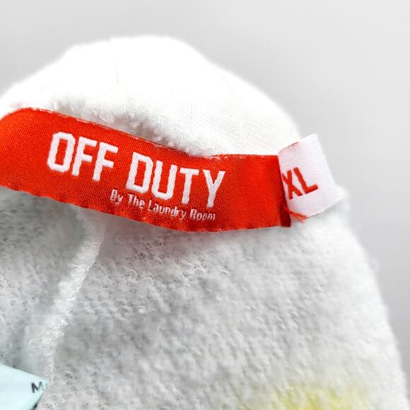 The Laundry Room Off Duty White Colorful Tie-Dye Jogger Sweatpants Women's XL - Picture 4 of 5